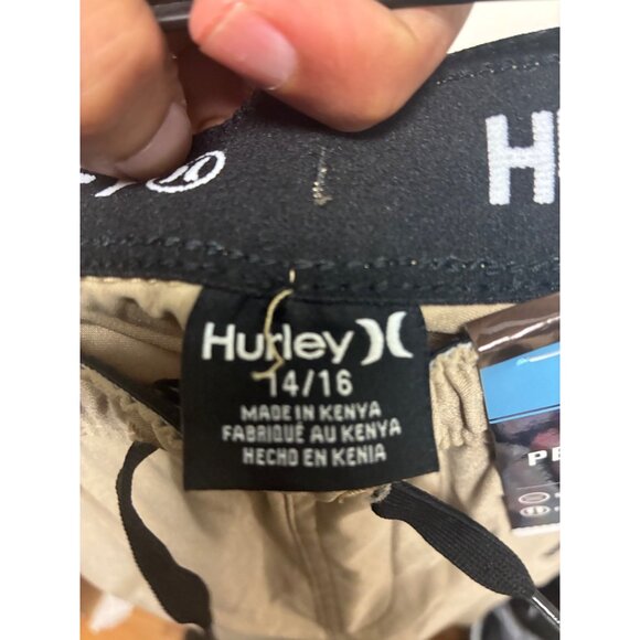 NWT Hurley Khaki Performance Jogger Pants Youth Size 14/16 Tan - Picture 5 of 6